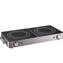 Double plaque vitrocéramique noire et grise Cuisilux^Gifi Clearance