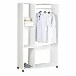 Rangement|Gifi Dressing vestiaire à roulettes