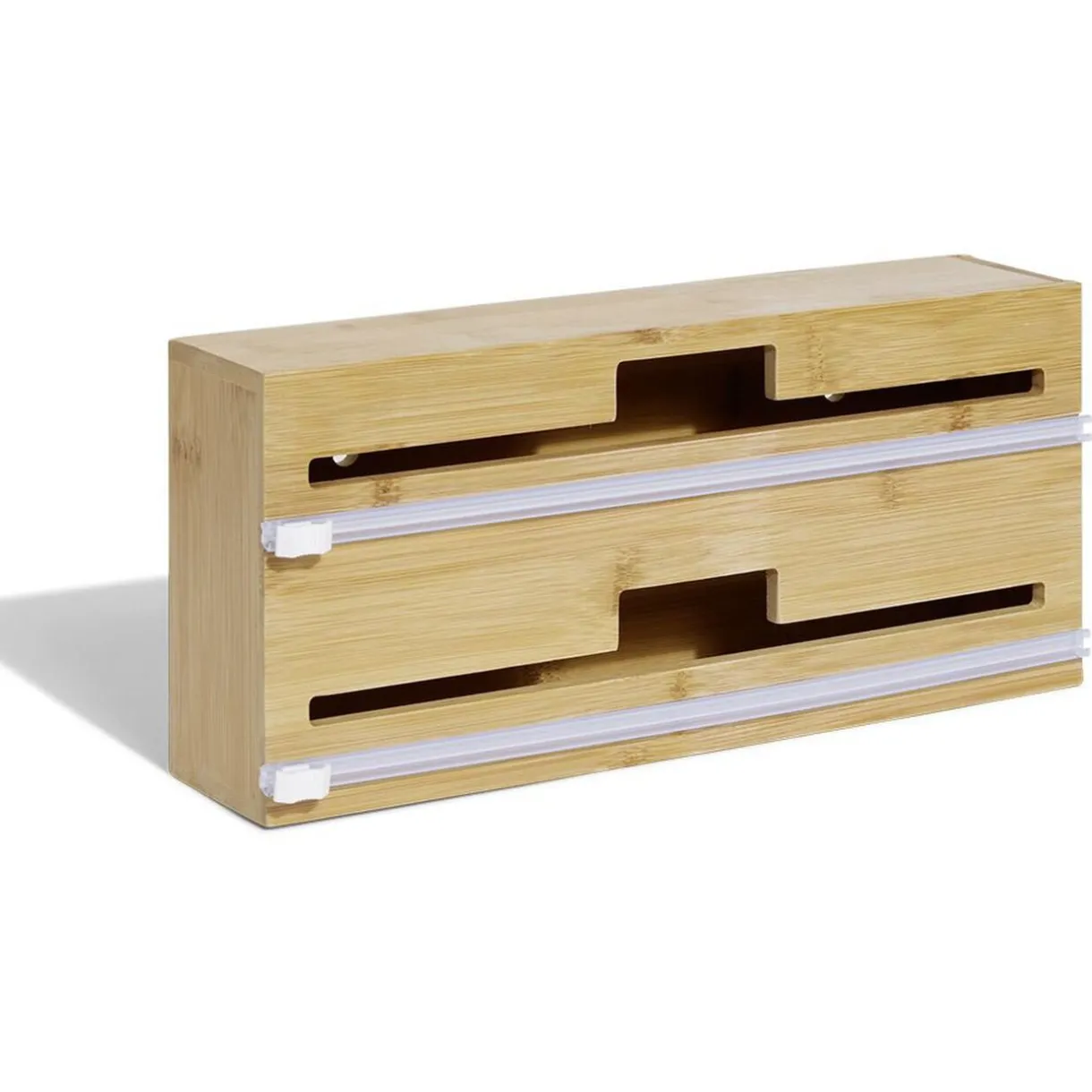 Dérouleur film alimentaire double en bambou^Gifi Sale