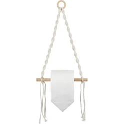 Gifi Dérouleur papier WC macramé 20xH54cm