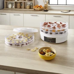 Déshydrateur alimentaire Homday 350W ABS blanc Ø30cm^Gifi Sale