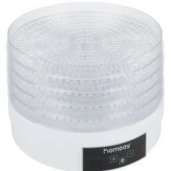 Déshydrateur alimentaire Homday 350W ABS blanc Ø30cm^Gifi Sale