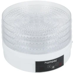 Déshydrateur alimentaire Homday 350W ABS blanc Ø30cm^Gifi Sale