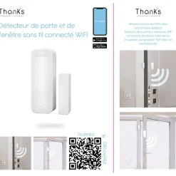 Gifi Détecteur d'ouverture de porte et fenêtre connecté WIFI
