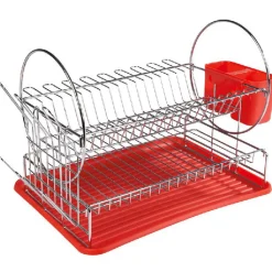 Egouttoir à vaisselle rouge^Gifi