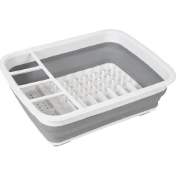 Egouttoir à vaisselle rétractable blanc gris^Gifi Online