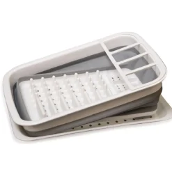 Egouttoir à vaisselle rétractable avec plateau^Gifi New