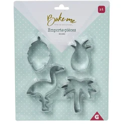 Emporte pièce forme Ananas Palmier Flamant rose Feuille x4^Gifi Outlet