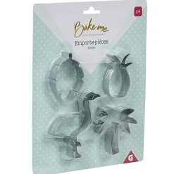 Emporte pièce forme Ananas Palmier Flamant rose Feuille x4^Gifi Outlet