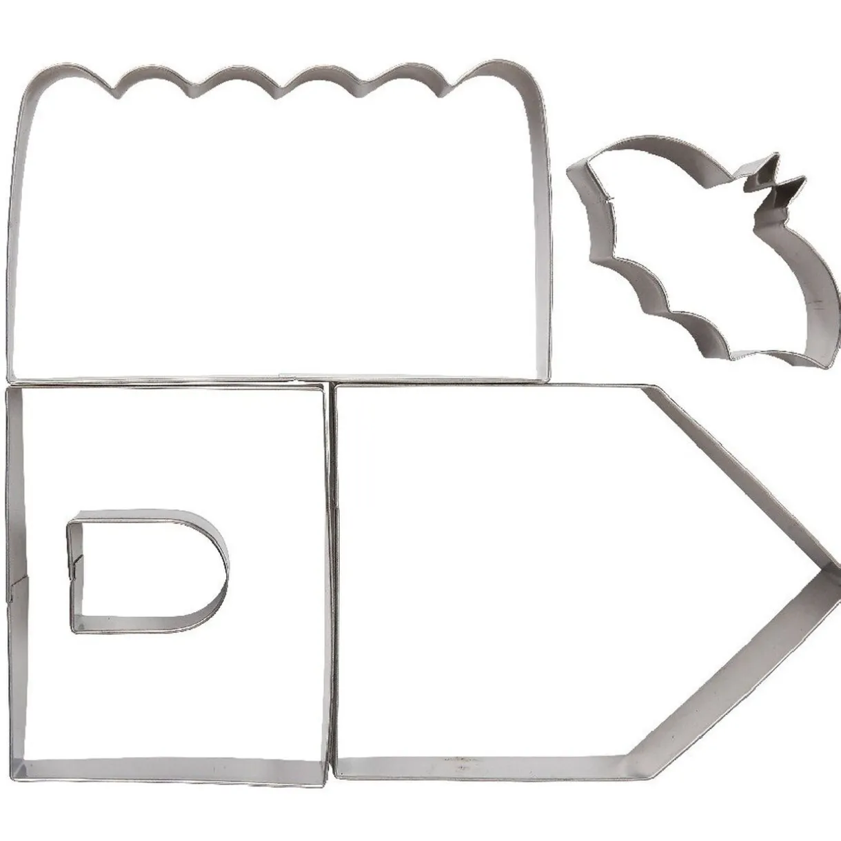 Emporte pièces maison hantée Halloween chauve souris x4^Gifi Outlet