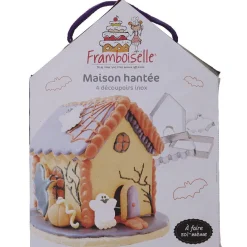 Emporte pièces maison hantée Halloween chauve souris x4^Gifi Outlet