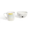 Ensemble bol et mug en porcelaine motif enfant motif koala H15cm^Gifi Online