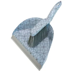 Nettoyage Et Entretien|Gifi Ensemble pelle balayette motif géométrique gris