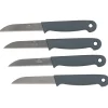 Eplucheur 4pcs en acier + plastique noir/blanc/gris/rouge^Gifi Outlet