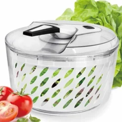 Essoreuse à salade Alcise levier horizontal blanche et grise^Gifi Outlet