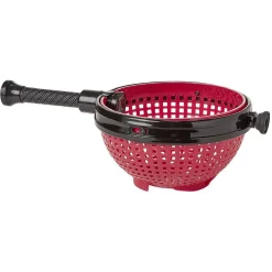 Essoreuse à salade plastique rouge^Gifi Discount