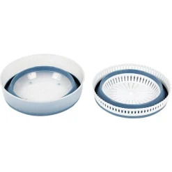 Essoreuse à salade rétractable 3,5 L bleu et blanc^Gifi Best