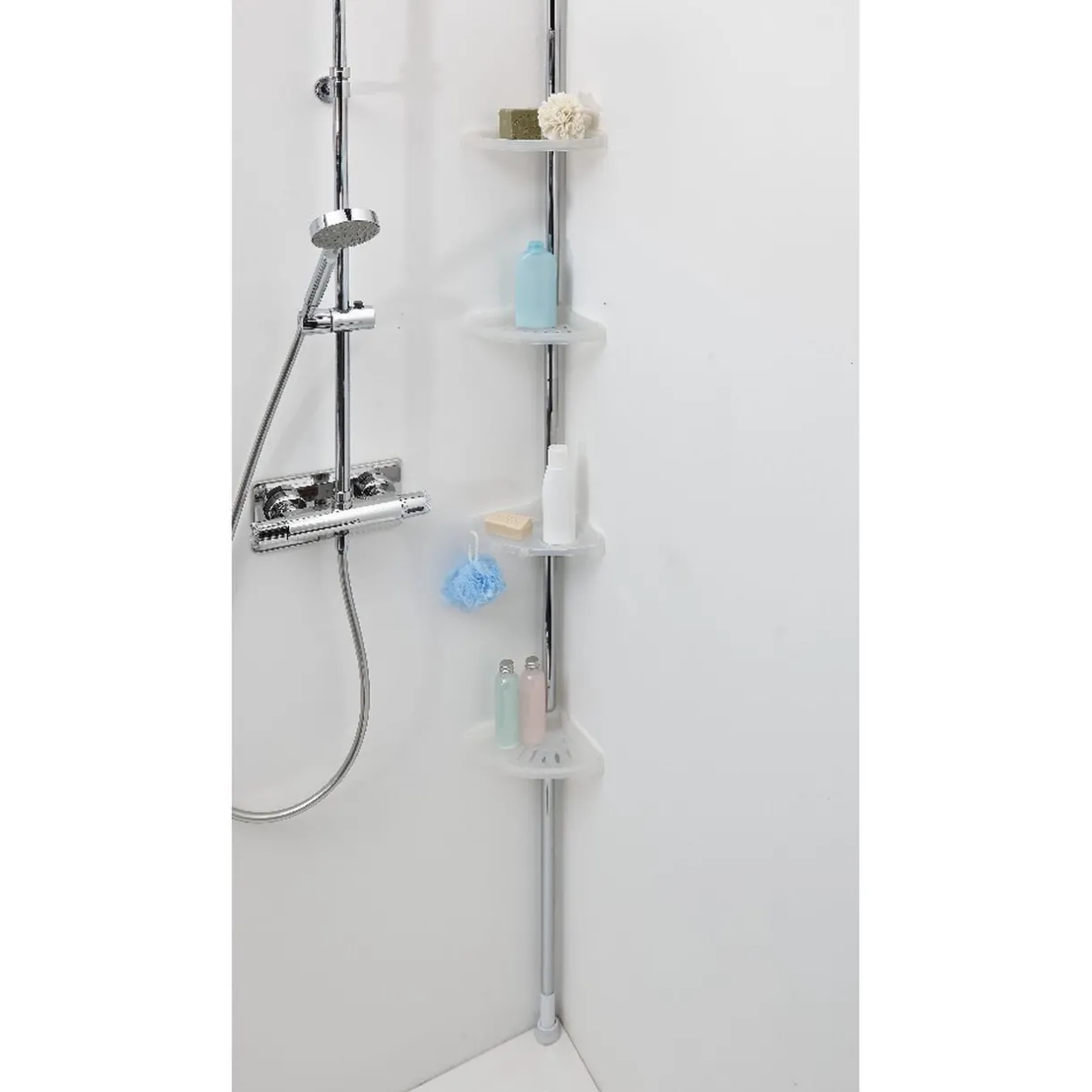 New Gifi Etagère d'angle de douche 4 niveaux