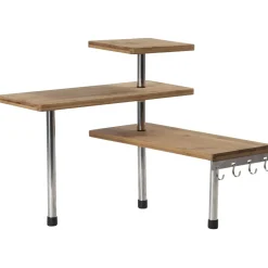 Etagère d'angle modulable en bambou^Gifi Sale