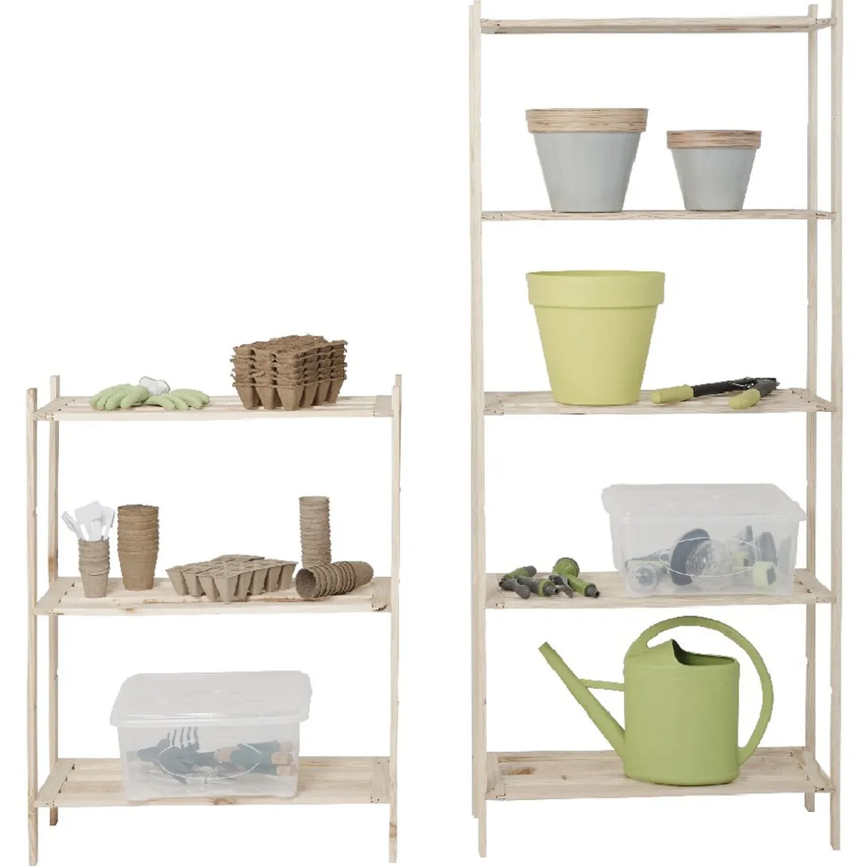 Rangement|Gifi Etagère de rangement en pin x 2