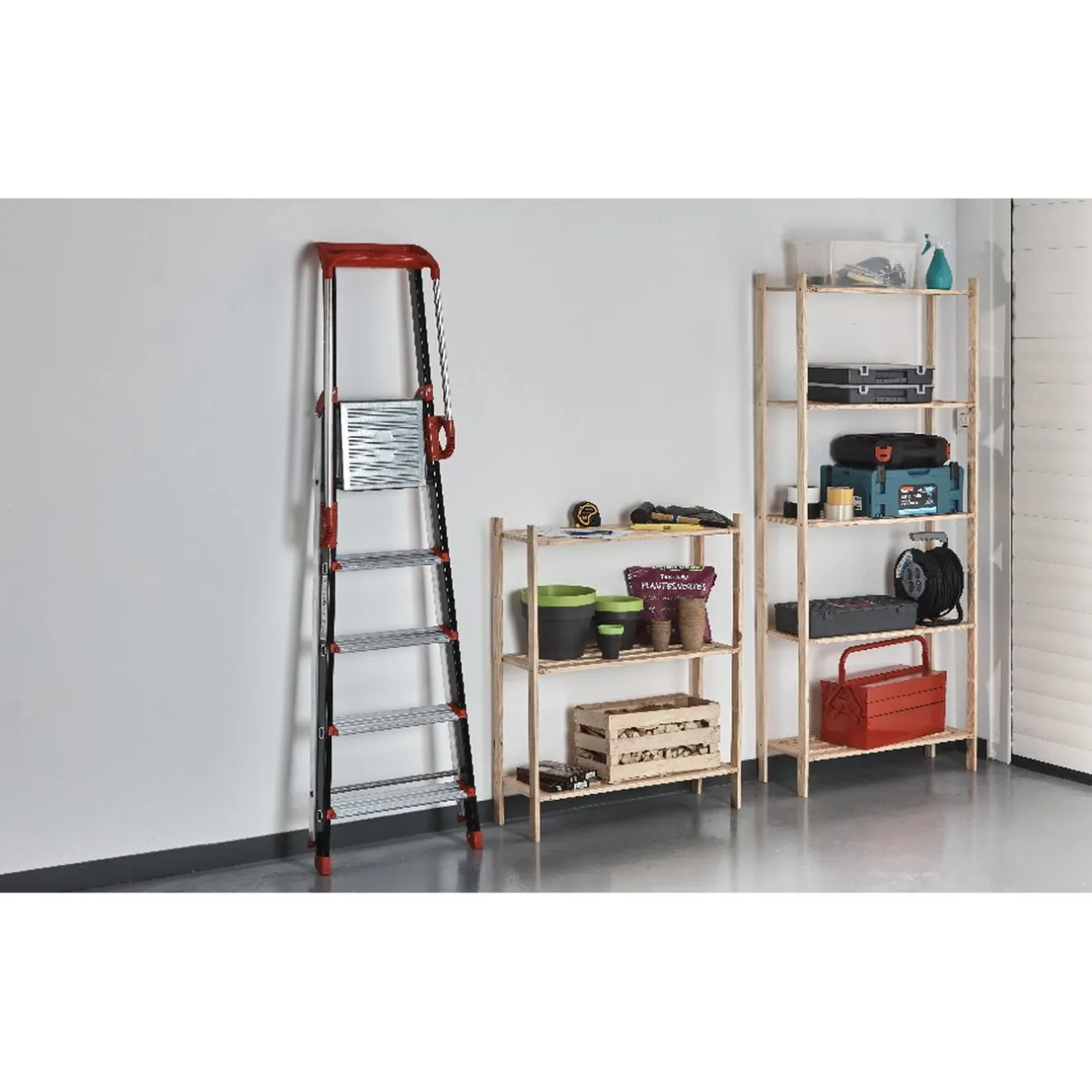 Rangement|Gifi Etagère de rangement en pin x 2