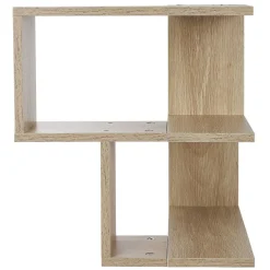 Rangement|Gifi Etagère double spécial angle couleur chêne