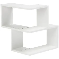 Rangement|Gifi Etagère double spécial angle couleur blanc