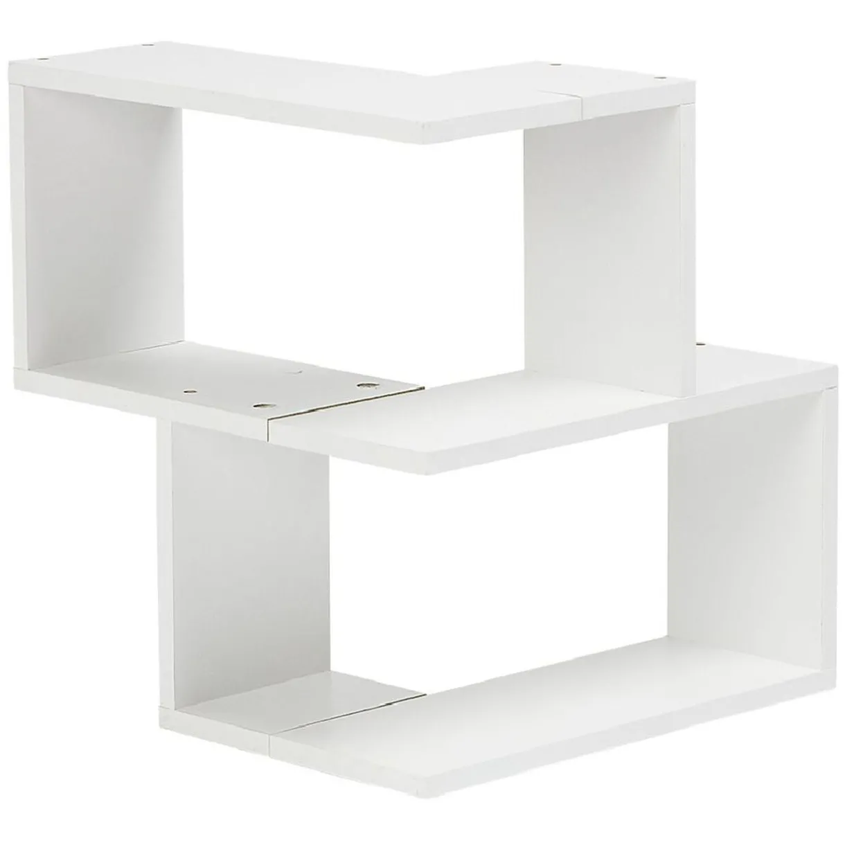 Rangement|Gifi Etagère double spécial angle couleur blanc