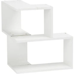 Rangement|Gifi Etagère double spécial angle couleur blanc