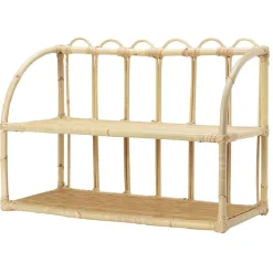 Rangement|Gifi Etagère en rotin 2 niveaux