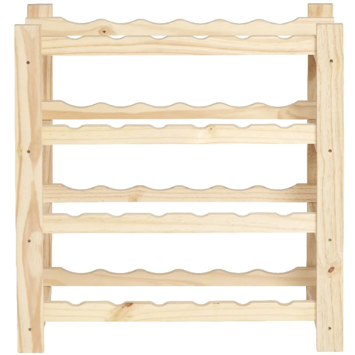 Rangement|Gifi Etagère porte bouteille 4 niveaux en pin naturel