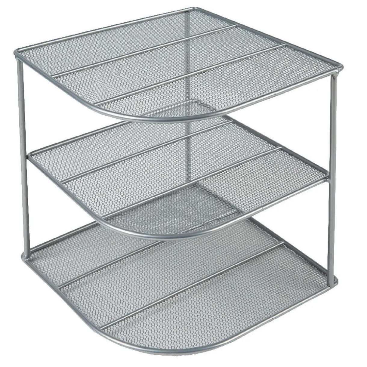 Rangement|Gifi Etagère porte-assiettes argentée