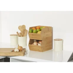 Etagère superposable bambou^Gifi Clearance