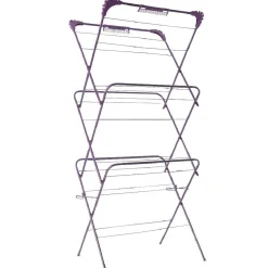 Entretien Du Linge|Gifi Etendoir à linge accordéon violet