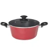 Faitout aluminium rouge ø 24 cm^Gifi Discount