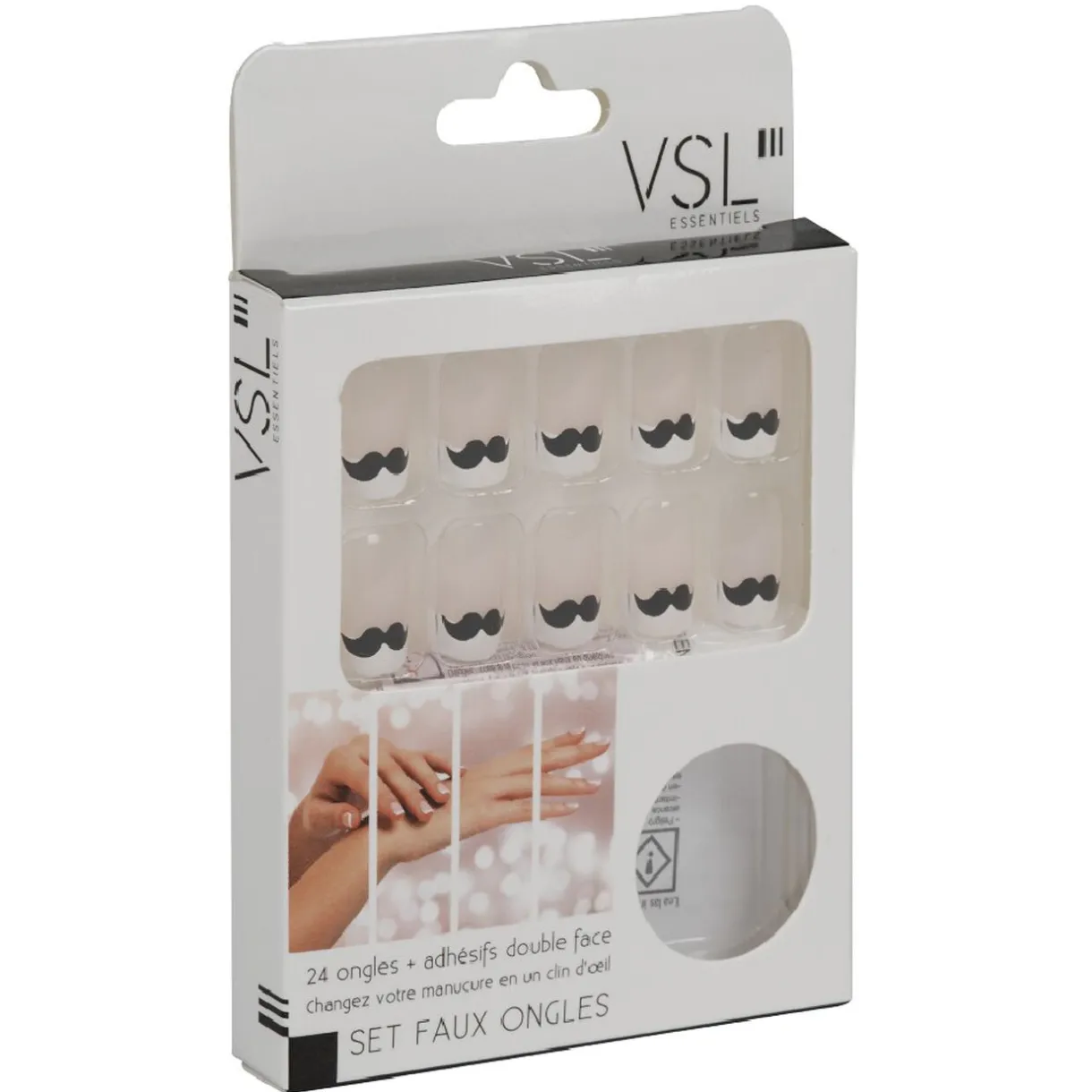 Sale Gifi Faux ongle moustache x24