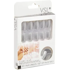 Outlet Gifi Faux ongles argentés x24