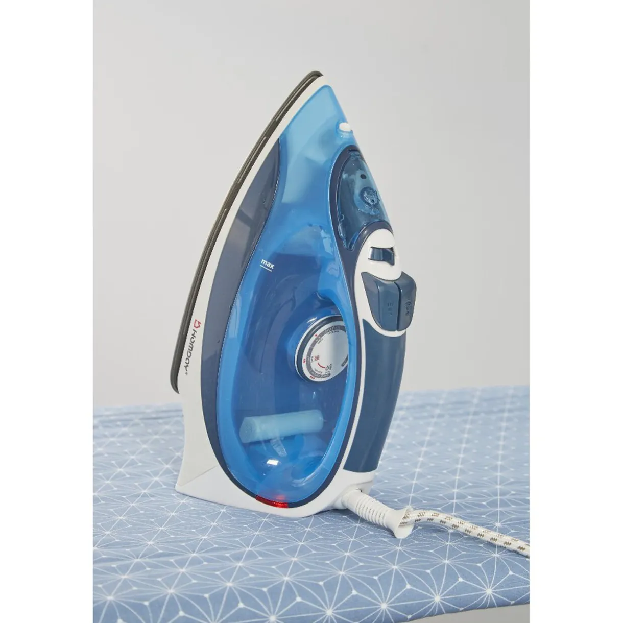 Entretien Du Linge|Gifi Fer à repasser Homday bleu et blanc