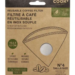 Filtre à café réutilisable en inox souple^Gifi