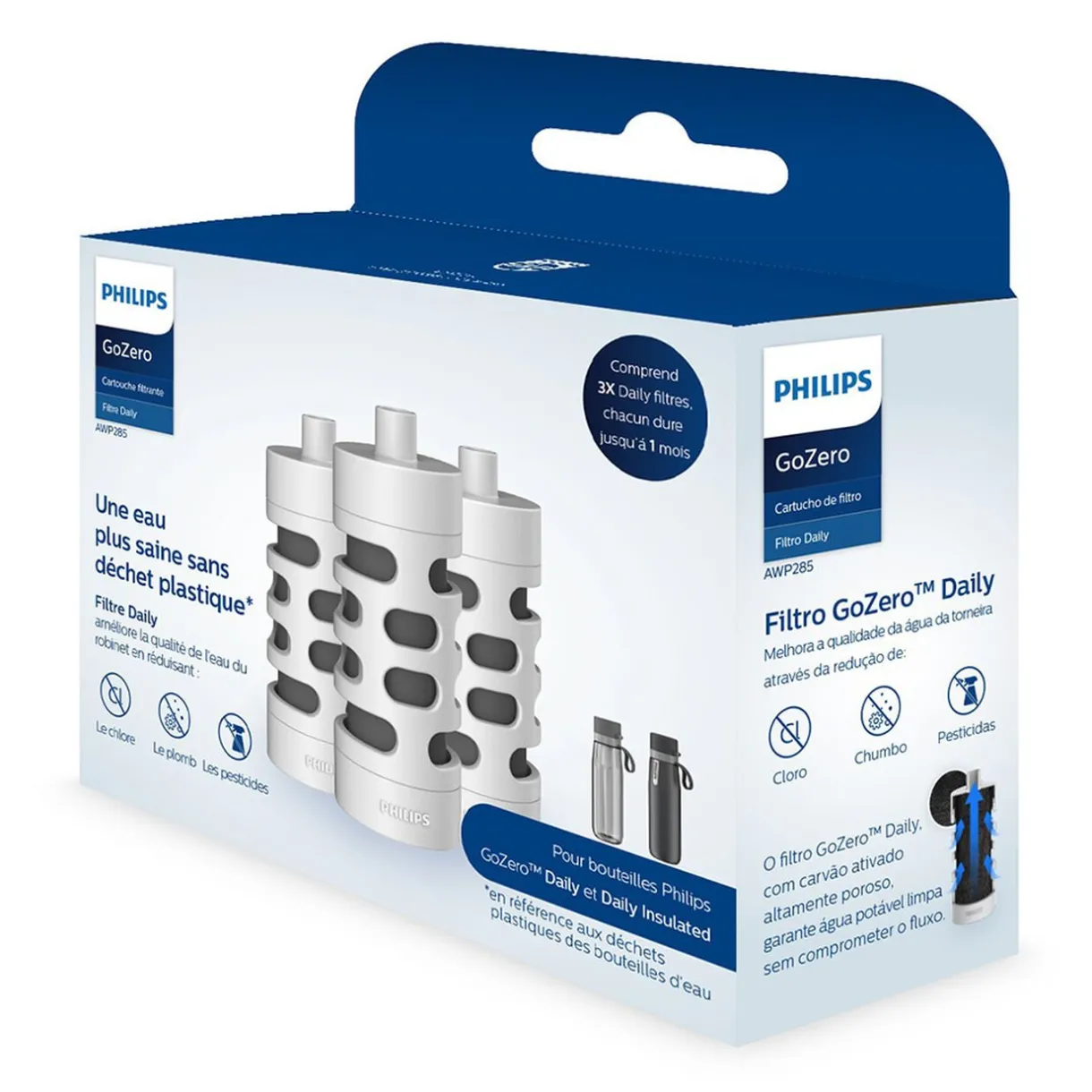 Filtre pour gourde Philips Go Zero Daily x3^Gifi