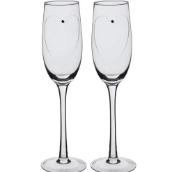 Flûte à champagne avec coeur et strass x2^Gifi Best