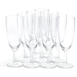 Flûte à champagne en verre 15cl x10^Gifi Outlet