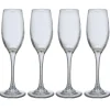 Flûte en verre argenté x4^Gifi New