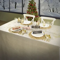 Flûte en verre avec liseré doré 23 cl x4^Gifi Hot