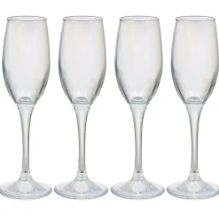 Flûte en verre transparent irisé x4^Gifi New