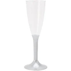 Flûte réutilisable argentée x6^Gifi Sale