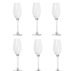 Flûte verre à vin cristallin gamme Wine Emotion 24 cl x6^Gifi Outlet