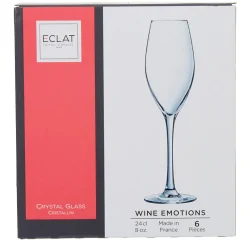 Flûte verre à vin cristallin gamme Wine Emotion 24 cl x6^Gifi Outlet