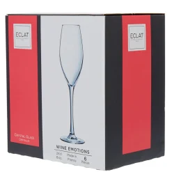 Flûte verre à vin cristallin gamme Wine Emotion 24 cl x6^Gifi Outlet