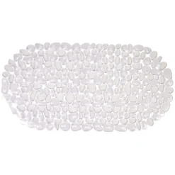 Best Gifi Fond de baignoire antidérapant design galet pvc blanc